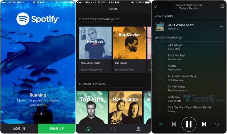 use spotify on iPhone in Nigeria, india