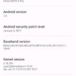 Infinix note 3 Android Nougat update