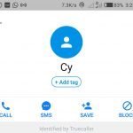 Truecaller call log