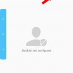blacklist tab under harrassment block