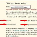 CNAME records available on blogger domain blog