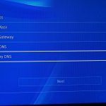 Google DNS in PS4 console network settings