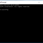 IPconfig menu on Windows 10