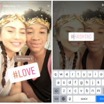 Instagram hashtag stickers