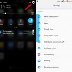 notification tray on android device