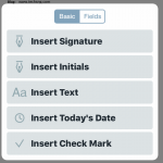 Add text and signature to documents