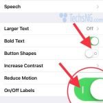 On and Off label trick on iOS