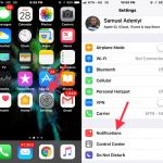 notification option on iOS 11