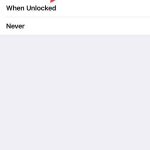 select when unlocked push notification option on iPhone running iOS 11