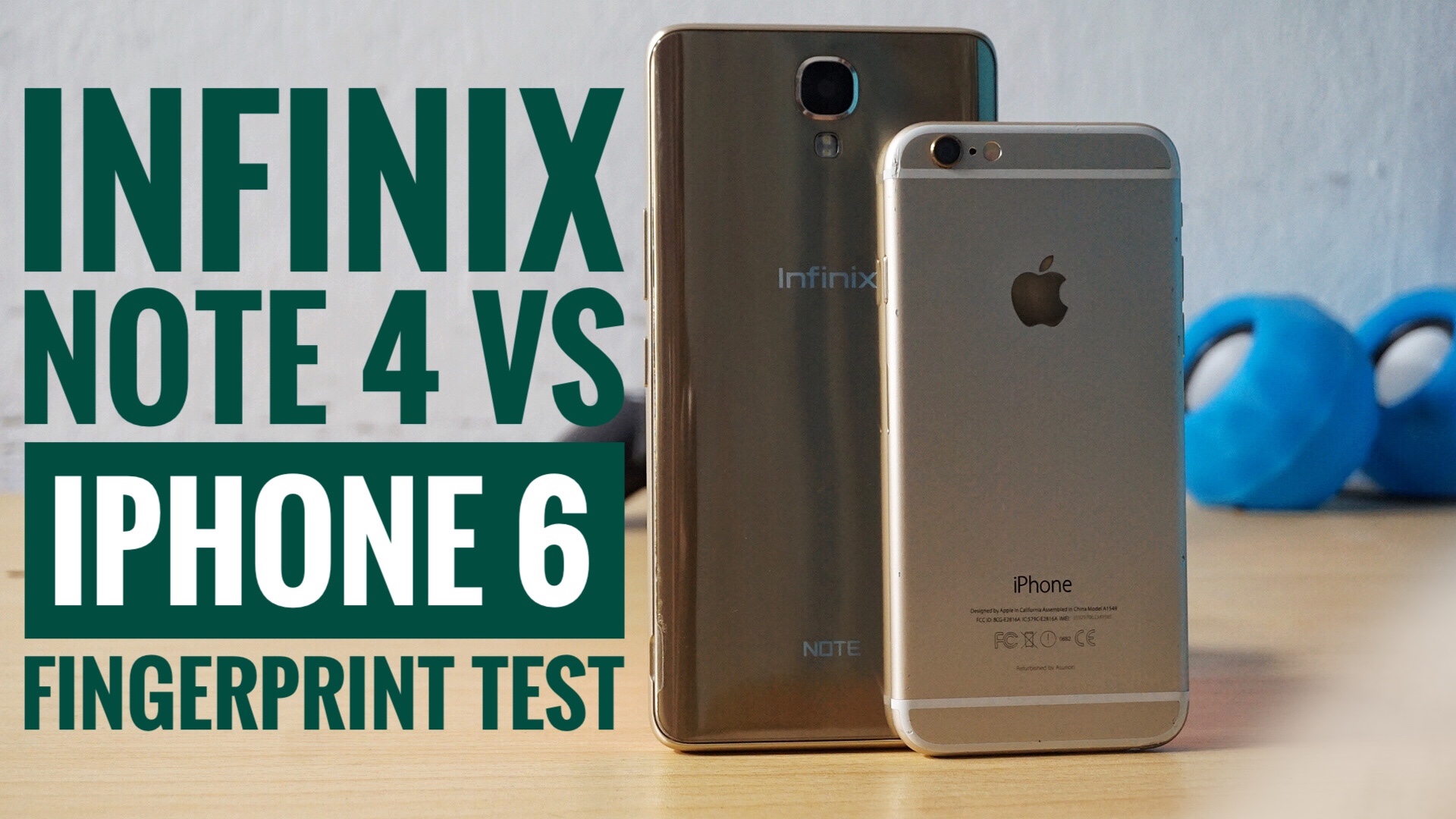 Infinix Note 4 VS iPhone 6 fingerprint unlocking test