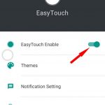 Activate easytouch on android