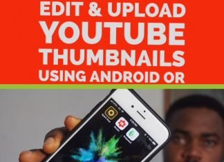 create, edit and upload youtube thumbnails using phone