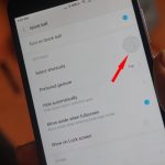 Small menu button ball displayed on android phone screen