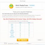 WinX MediaTrans trial version