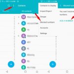 Block numbers on infinix android phone via contact menu