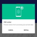 Install CM locker courtesy of secrty master