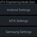 MTK engineering Mode settings