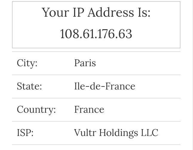 SecureVPN IP location