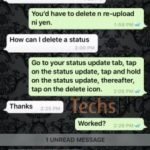Successfully Deleted whatsapp status