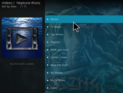 Neptune rising kodi add-on for movies and tv shows