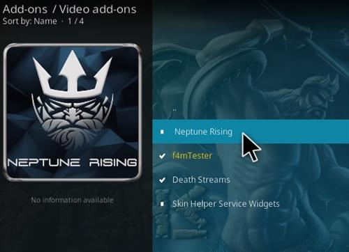 Successfully install Neptune rising add-on for kodi