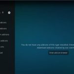 Tap on package installer option on Kodi