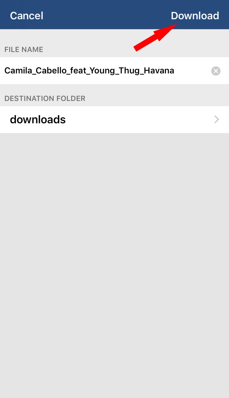 Download location on Total downloader app