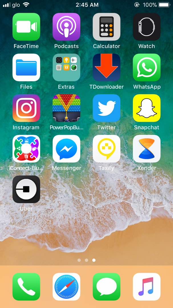 Hidden iPhone app not showing on home screen
