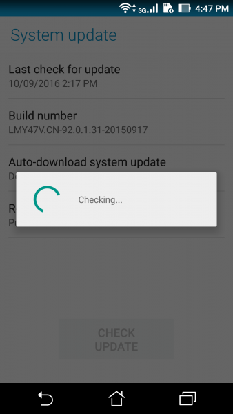 check software update on android