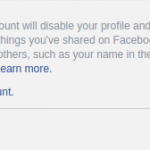delete facebook account
