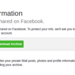 download facebook data as backup