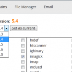 select php version to upgrade to under cPanel