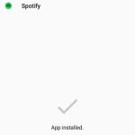 Spotify premium app installed