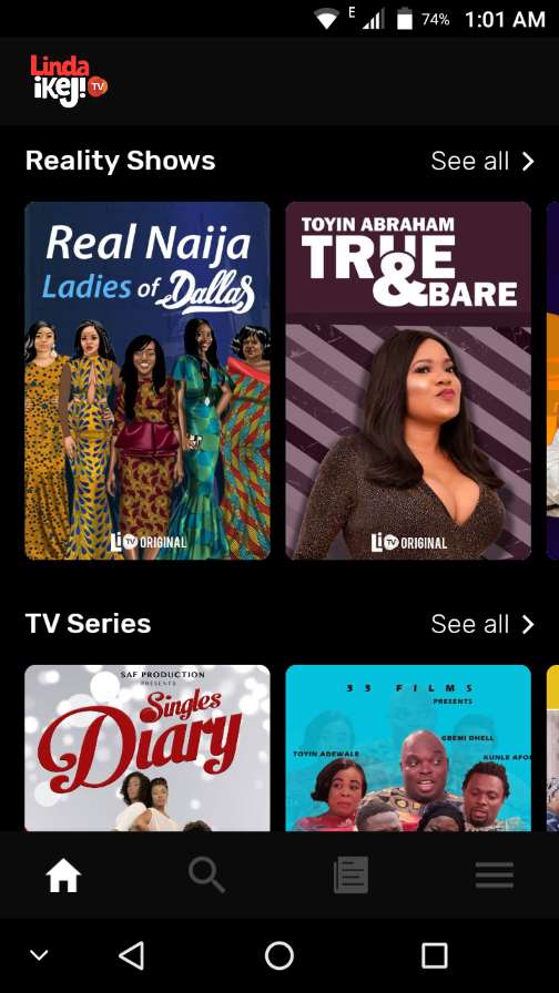 Reality shows, TV shows, Movies on Linda Ikeji TV app